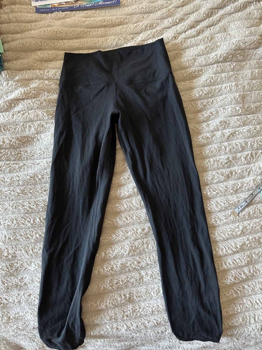 lululemon athletica Black Ribbed High-Waist Leggings Align